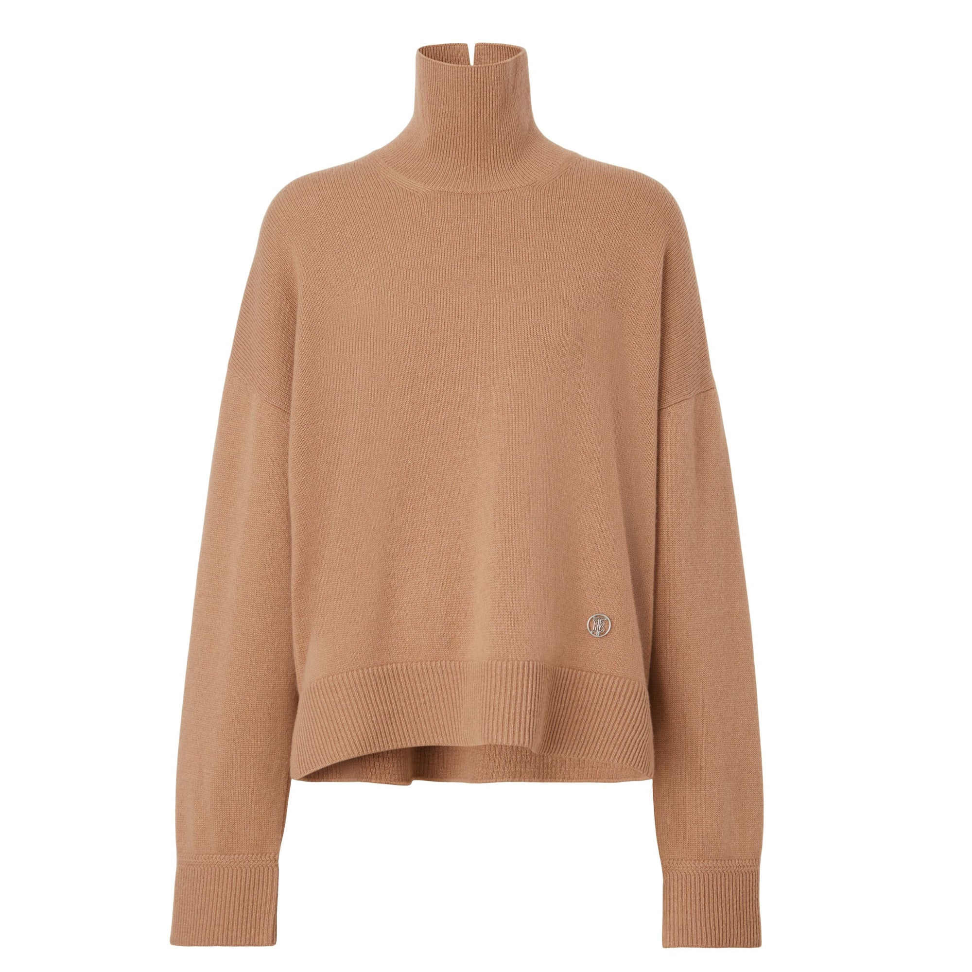Pull à col entonnoir en cachemire - Wheat