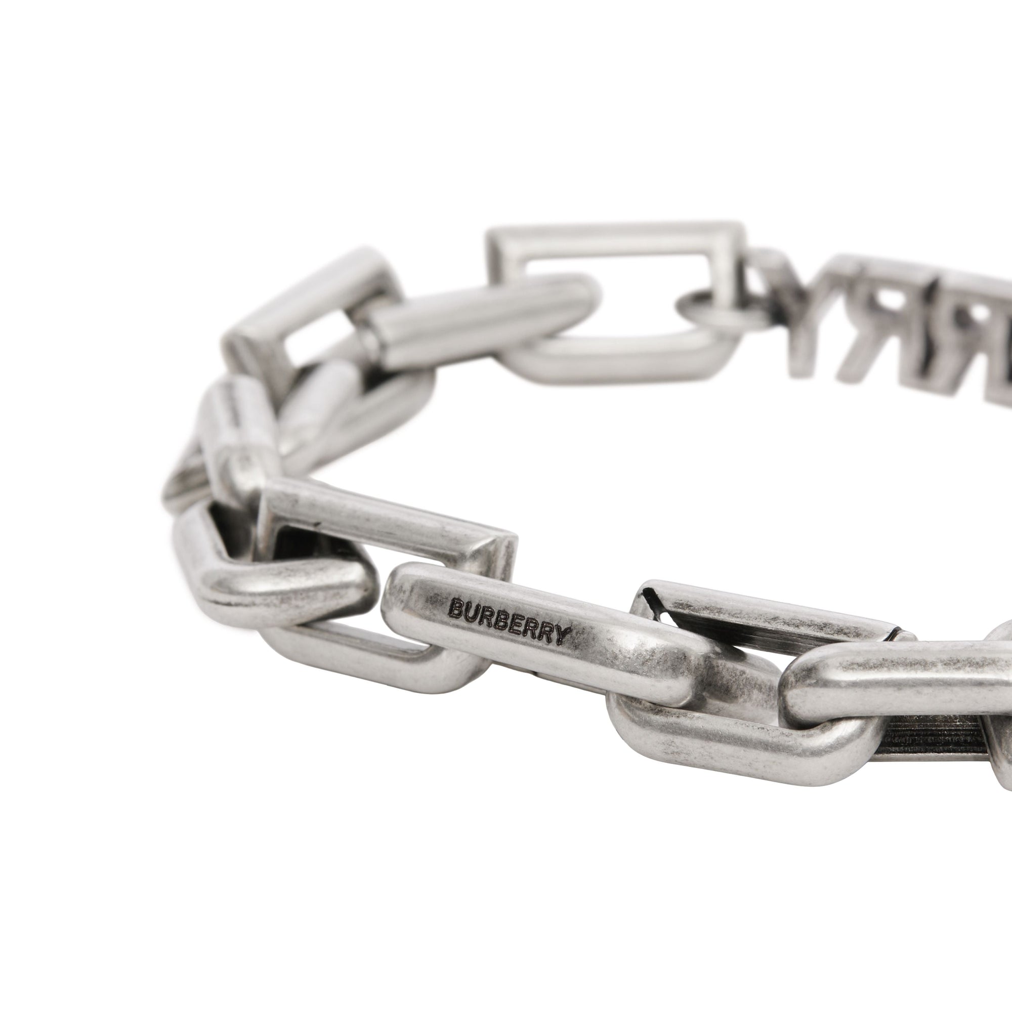 Bracelet maillons à logo - Vintage Steel