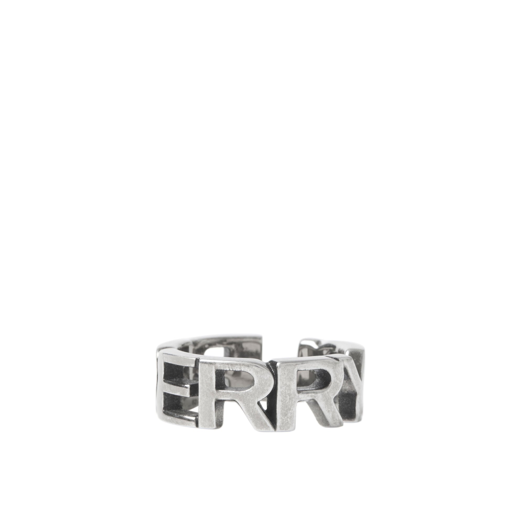 Bague Logo en lettre - Vintage Steel