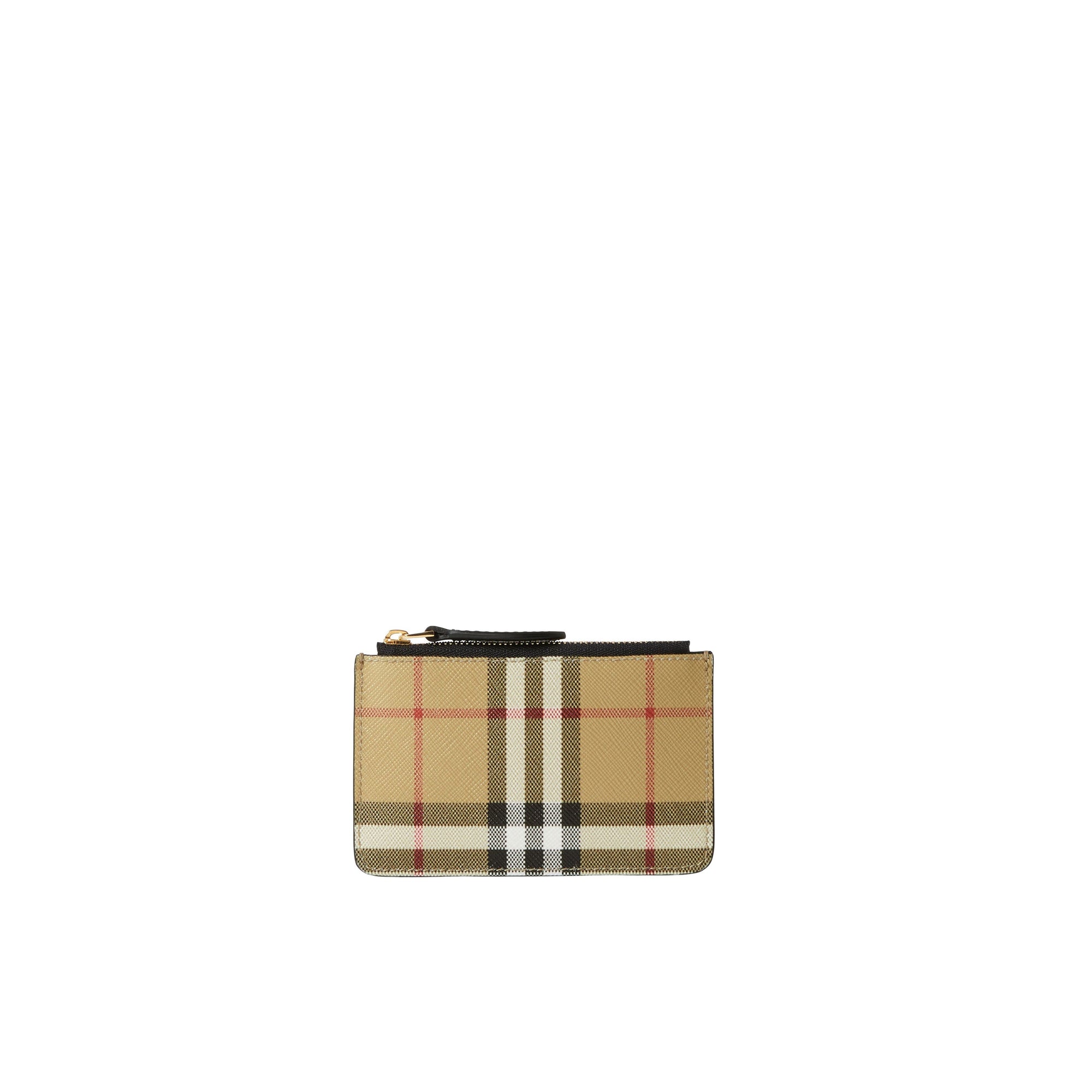 Porte-monnaie à motif Vintage check - Archives Beige & Black