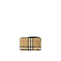 Porte-monnaie à motif Vintage check - Archives Beige & Black
