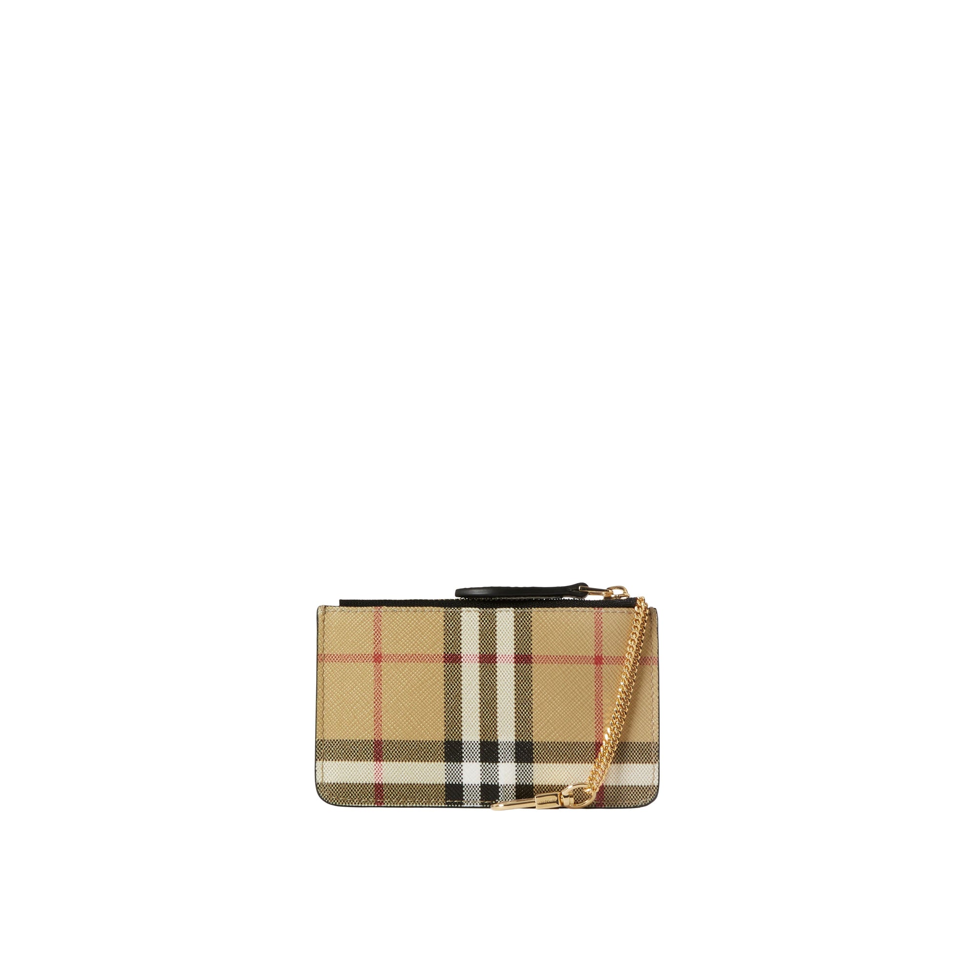 Porte-monnaie à motif Vintage check - Archives Beige & Black