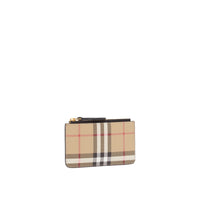 Porte-monnaie à motif Vintage check - Archives Beige & Black