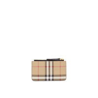 Porte-monnaie à motif Vintage check - Archives Beige & Black