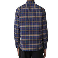 Chemise en coton stretch à carreaux coupe slim - Dark Charcoal Blue C