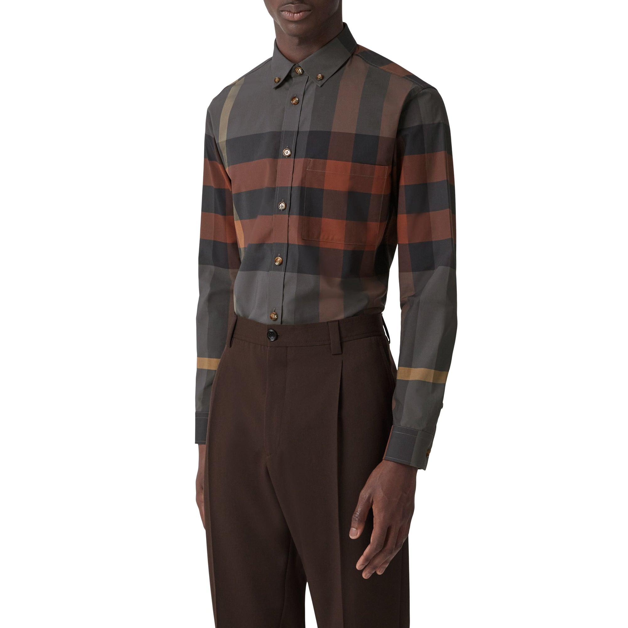 Chemise à motif check - Brick Red Check