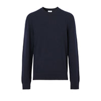 Pull en laine à motif monogramme - Dark Charcoal Blue