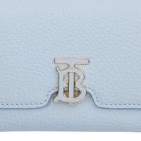 Portefeuille TB compact en cuir grainé - Pale Blue