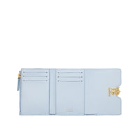Portefeuille TB compact en cuir grainé - Pale Blue