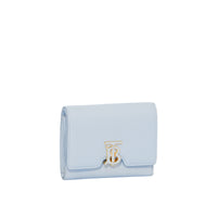 Portefeuille TB compact en cuir grainé - Pale Blue