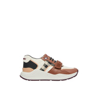 Sneakers multimatières - White & Birch Brown