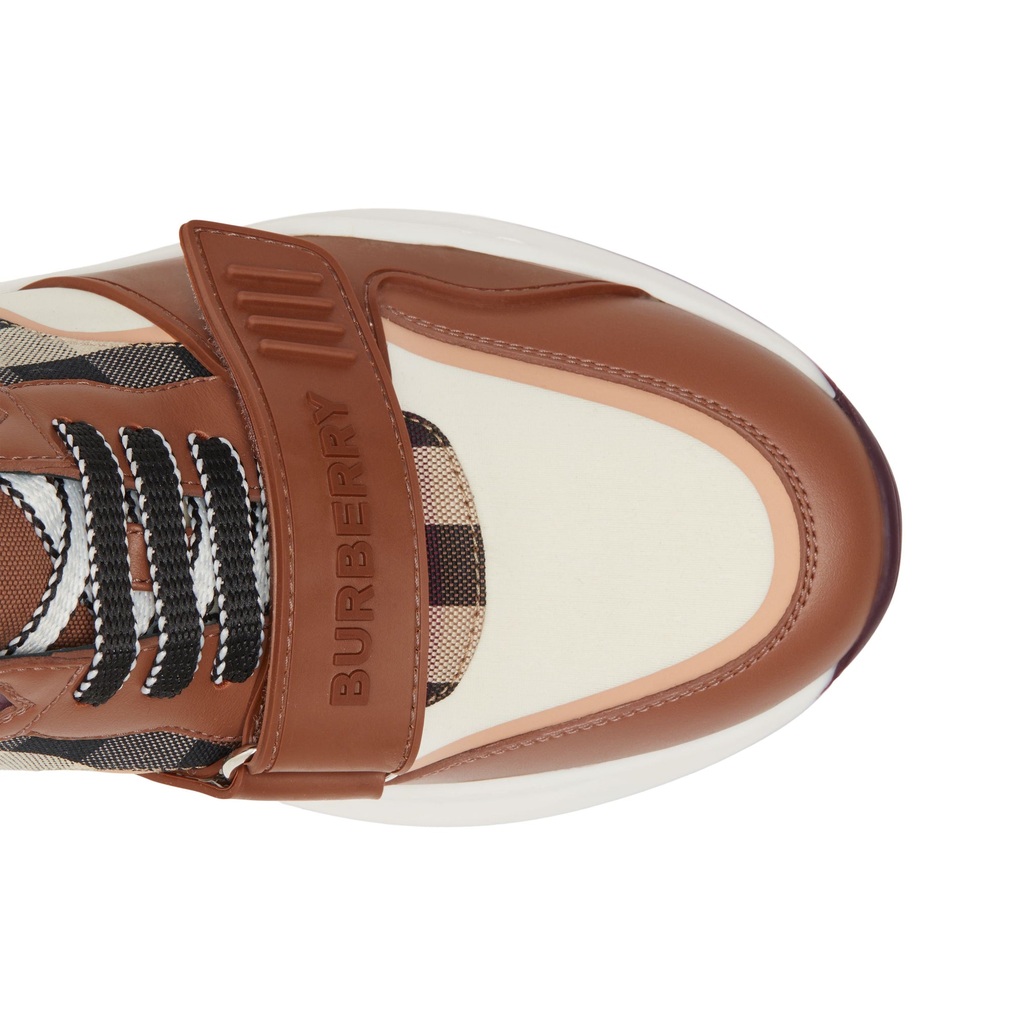 Sneakers multimatières - White & Birch Brown