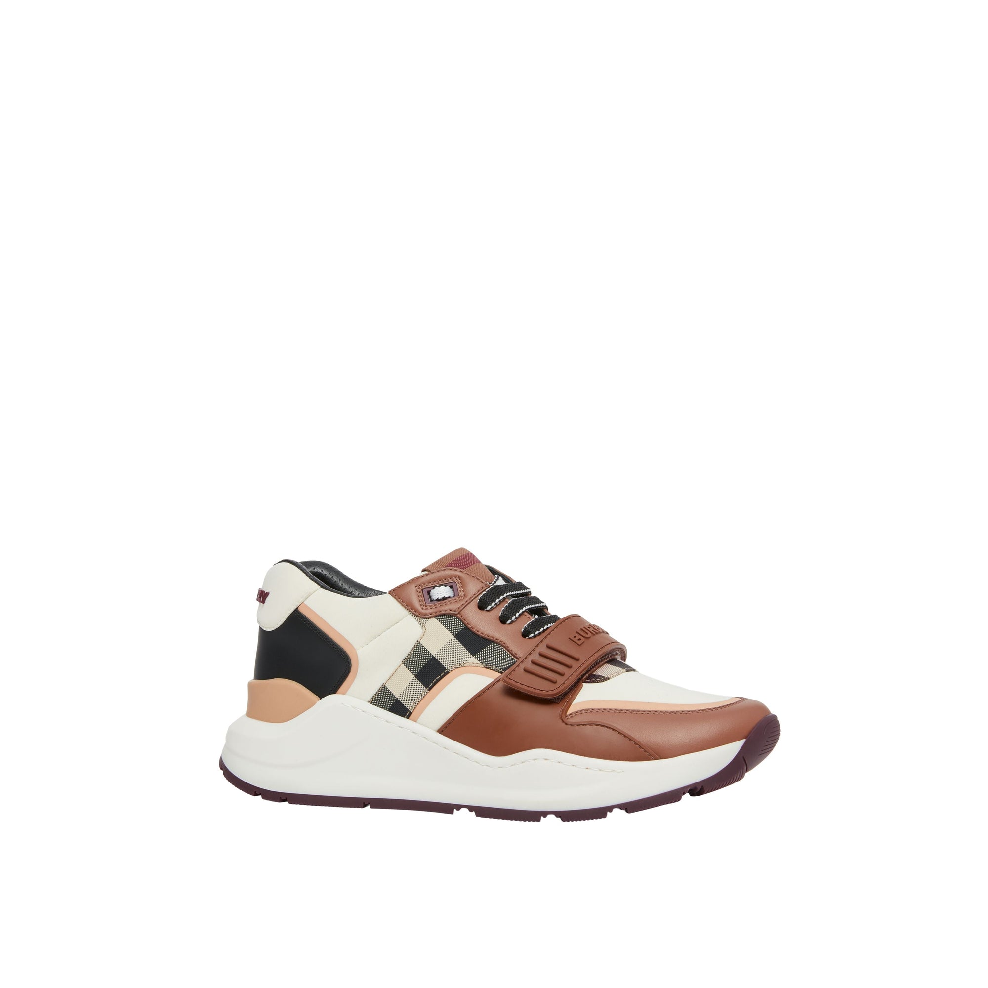 Sneakers multimatières - White & Birch Brown