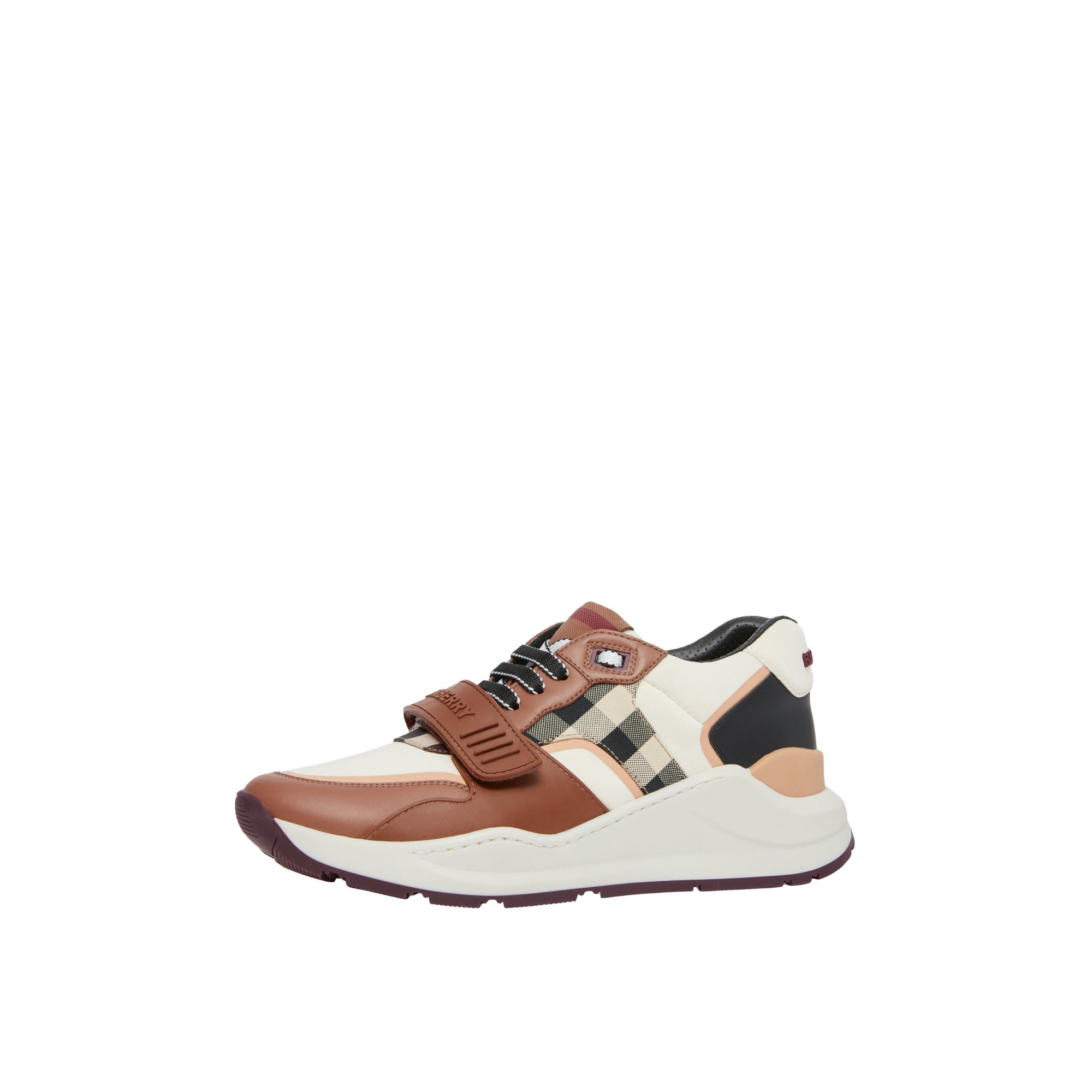 Sneakers multimatières - White & Birch Brown