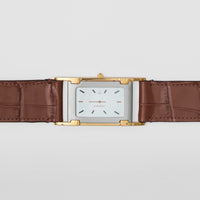 Ceinture en cuir embossé - Deep Cocoa
