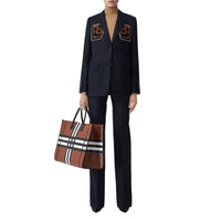 Pantalon tailleur en laine - Dark Charcoal Blue