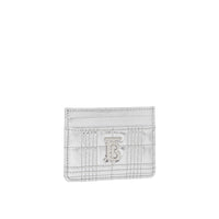 Porte-cartes Lola en cuir d'agneau matelassé - Silver