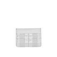 Porte-cartes Lola en cuir d'agneau matelassé - Silver