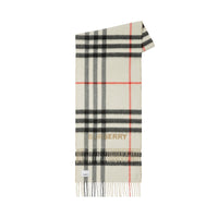 Écharpe en cachemire à motif check - Archive Beige & Nat White
