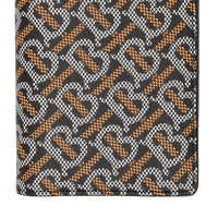 Portefeuille continental monogramme - Black & Orange