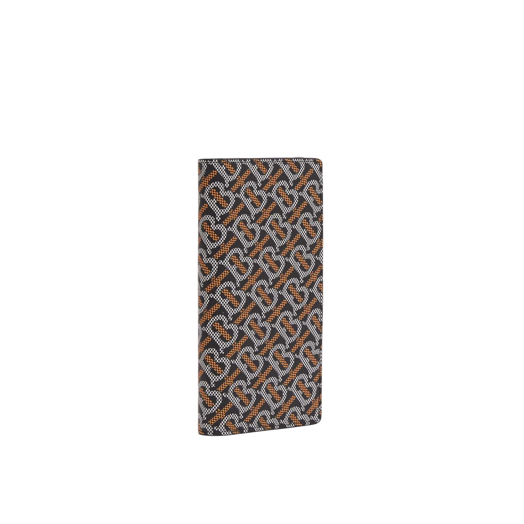 Portefeuille continental monogramme - Black & Orange