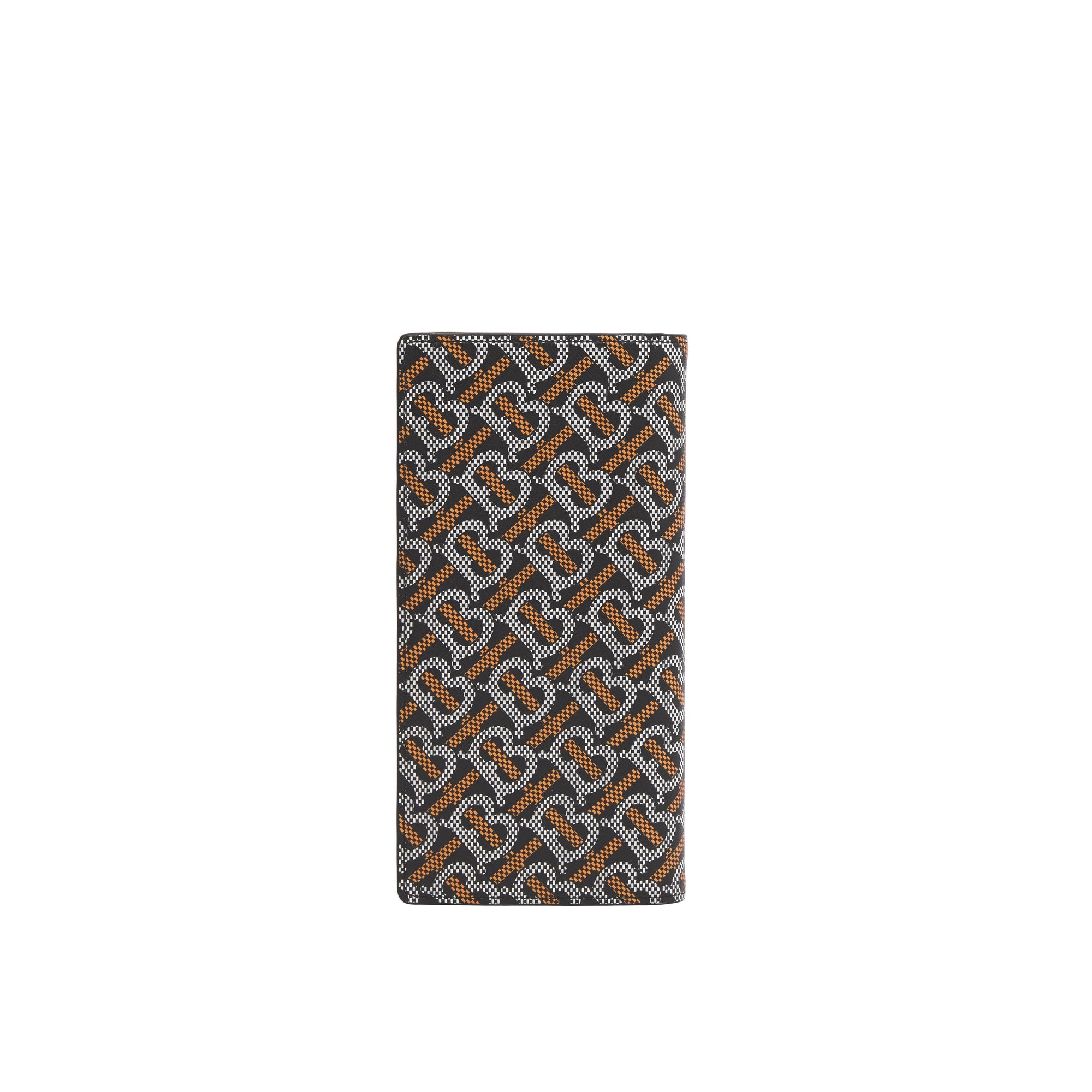 Portefeuille continental monogramme - Black & Orange