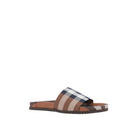Sandales à motif Exaggerated check - Birch Brown Check