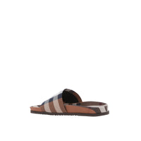 Sandales à motif Exaggerated check - Birch Brown Check