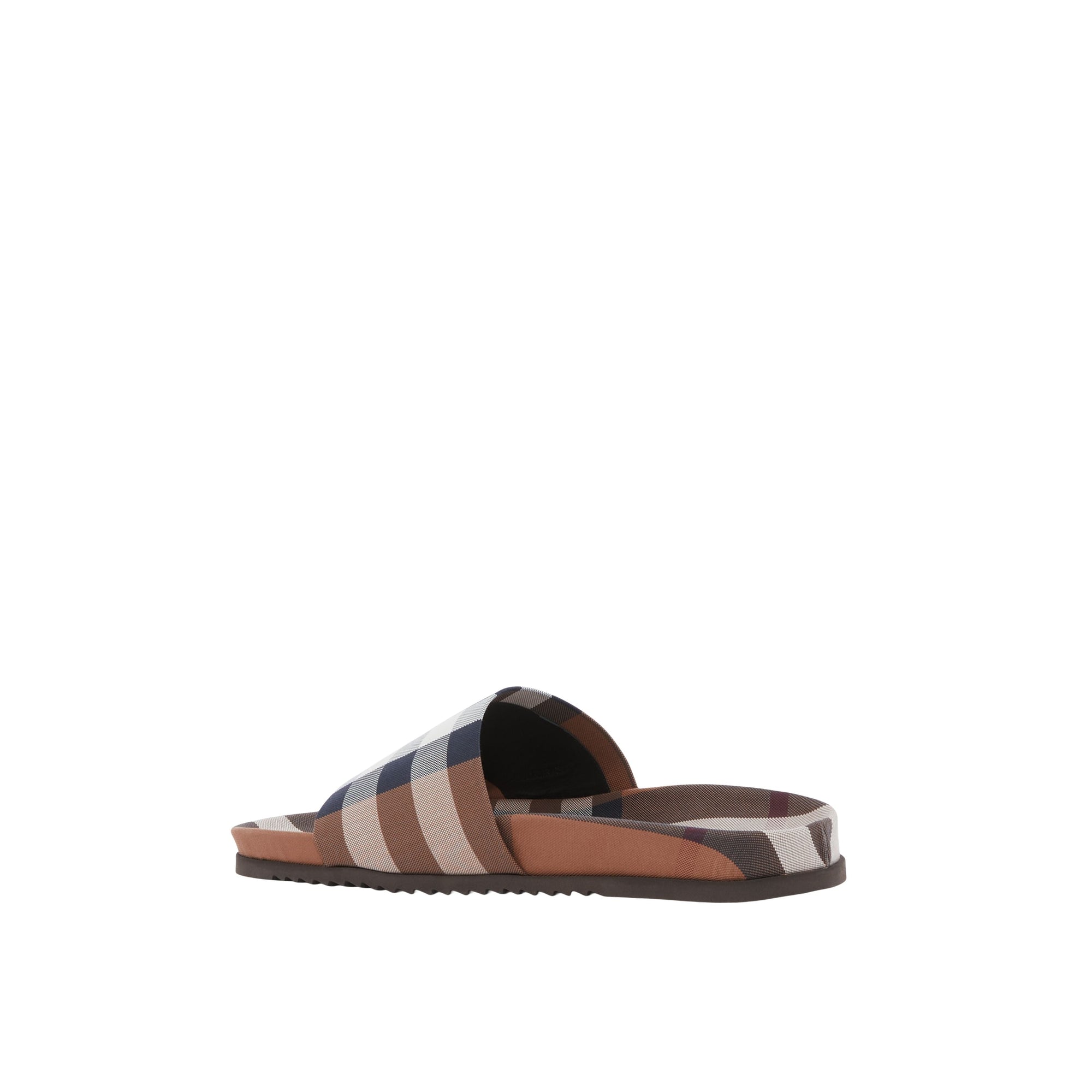 Sandales à motif Exaggerated check - Birch Brown Check
