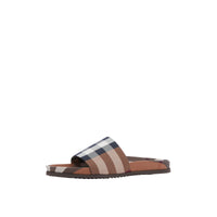 Sandales à motif Exaggerated check - Birch Brown Check