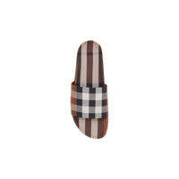 Sandales à motif Exaggerated check - Birch Brown Check