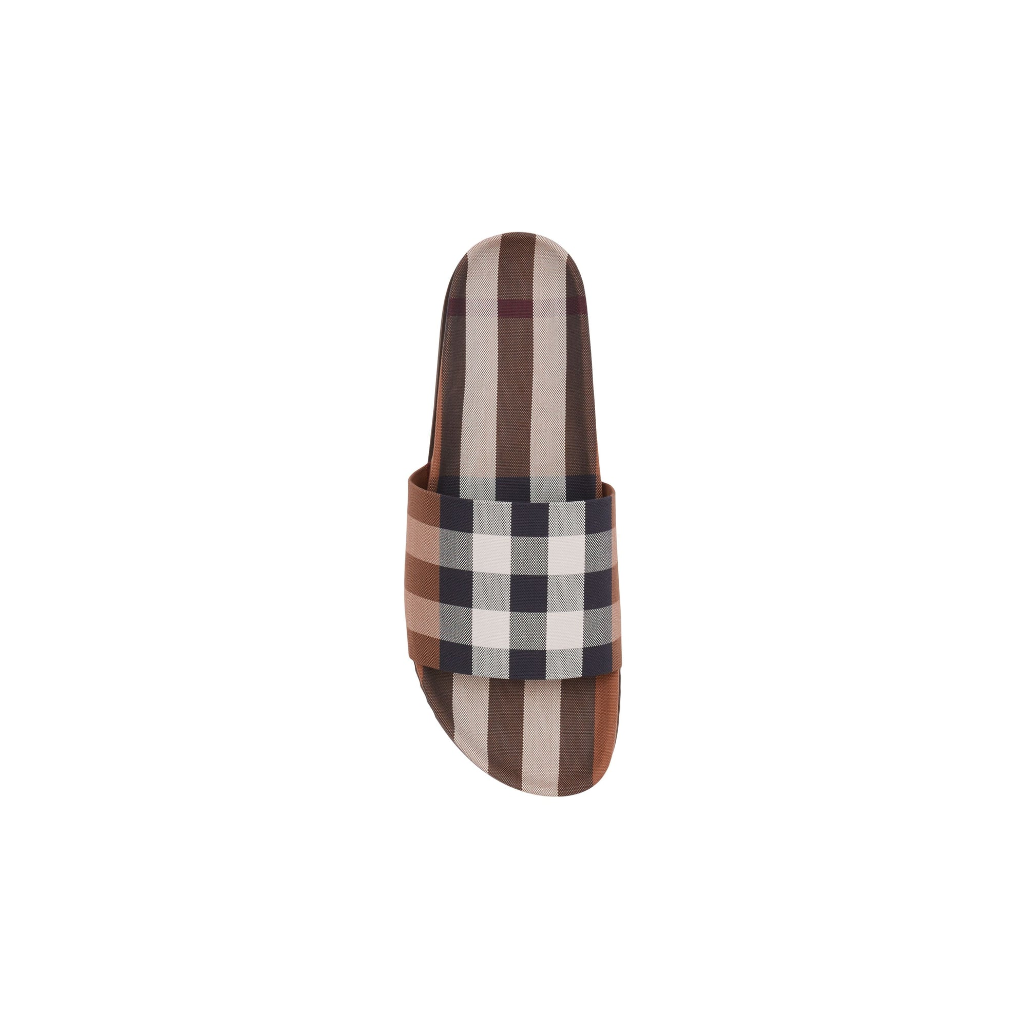 Sandales à motif Exaggerated check - Birch Brown Check