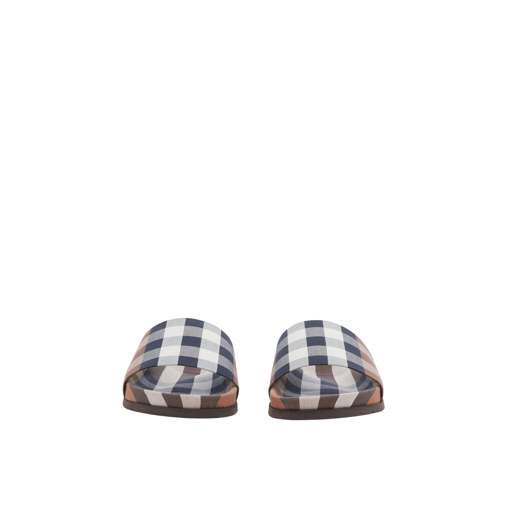 Sandales à motif Exaggerated check - Birch Brown Check