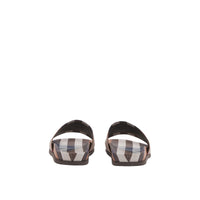 Sandales à motif Exaggerated check - Birch Brown Check