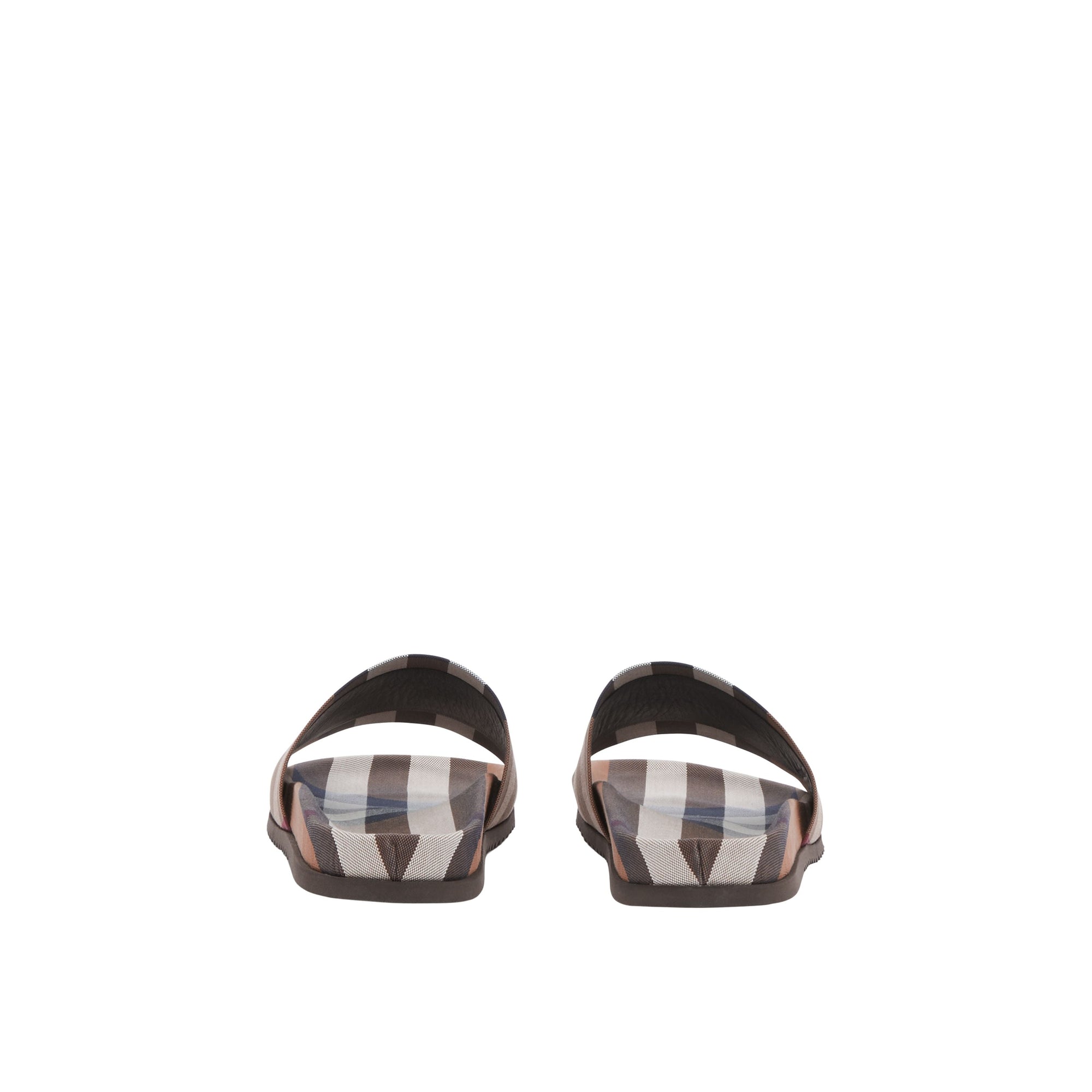 Sandales à motif Exaggerated check - Birch Brown Check