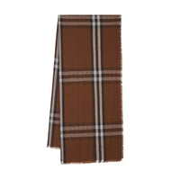 Écharpe légère en laine et soie - Dark Birch Brown