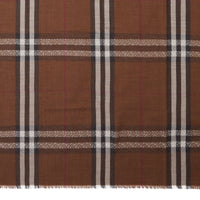 Écharpe légère en laine et soie - Dark Birch Brown