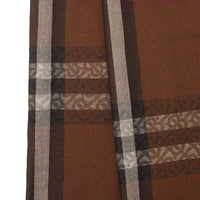 Écharpe légère en laine et soie - Dark Birch Brown