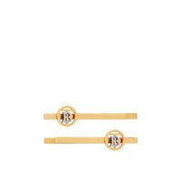 Barrettes plaquées or et palladium Monogram - Light & Palladiom