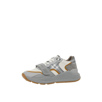 Sneakers à motif check à scratch - Grey & Camel