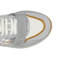 Sneakers à motif check à scratch - Grey & Camel