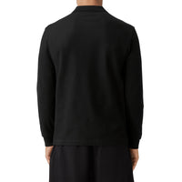Polo à manches longues Monogram en coton - Black