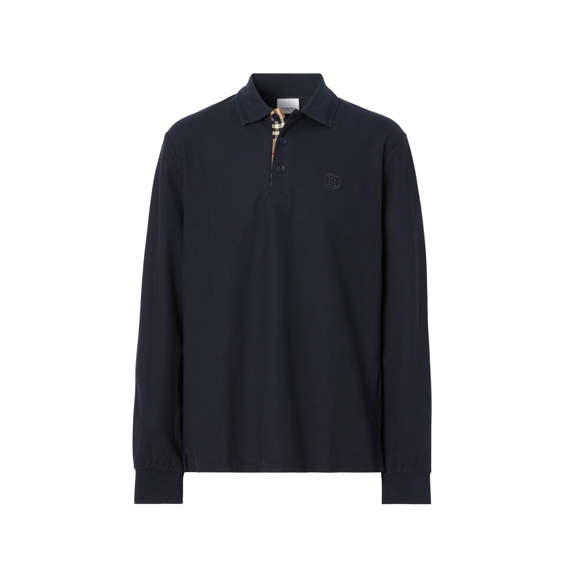 Polo à manches longues - Coal Blue