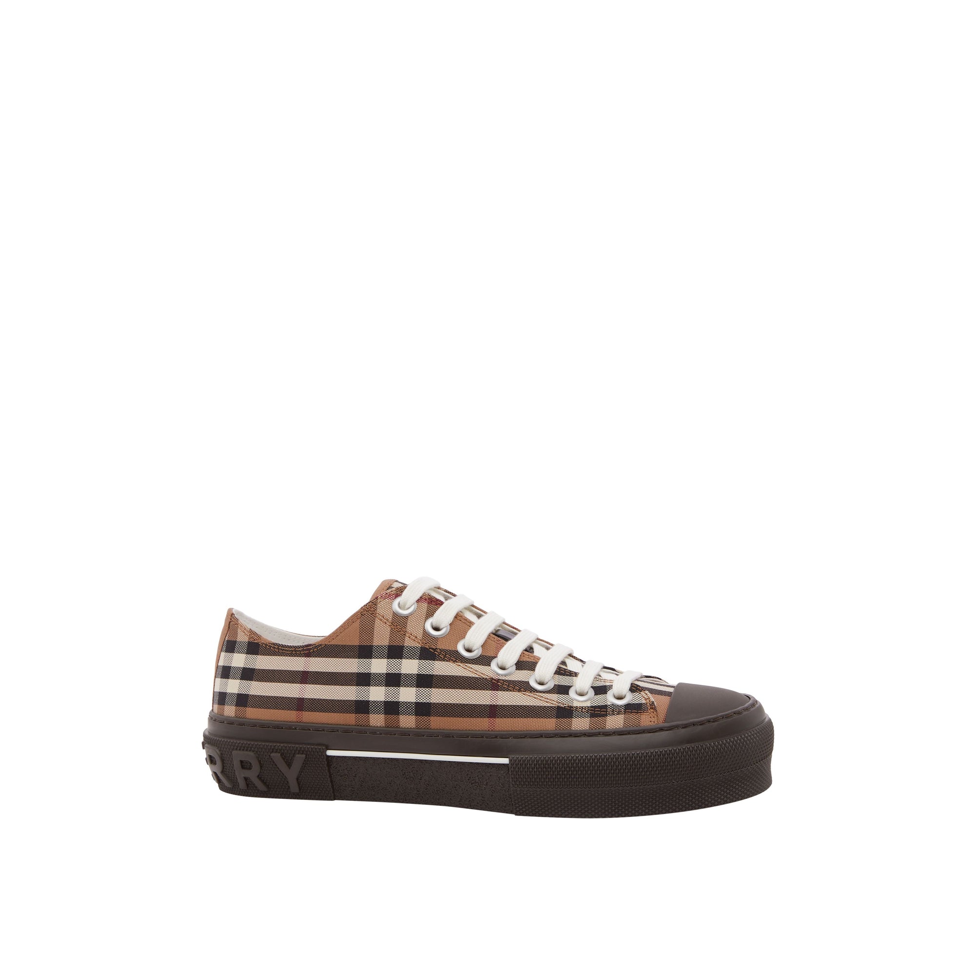 Sneakers en coton à motif check - Birch Brown Check
