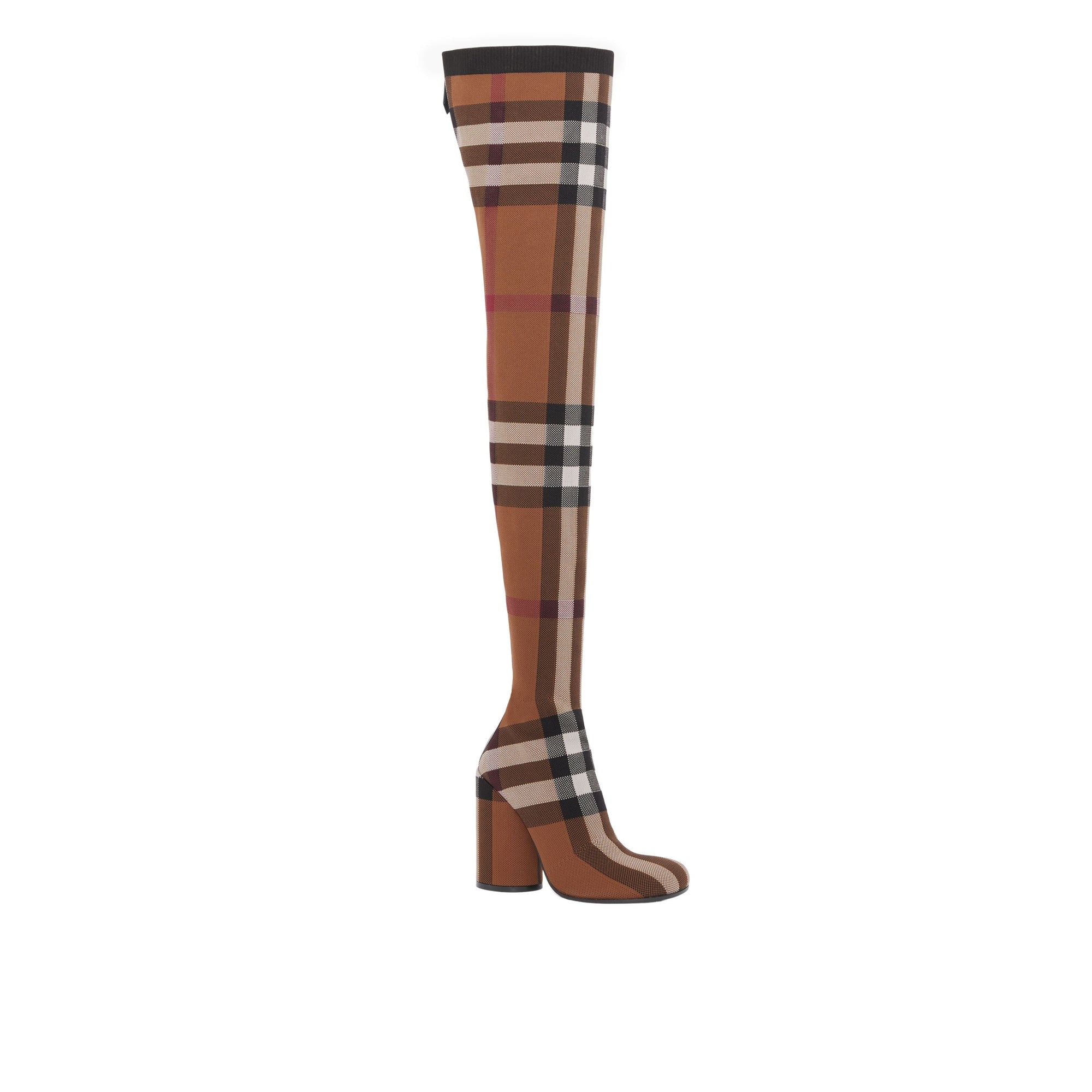 Cuissardes façon chaussettes à motif check - Birch Brown Check