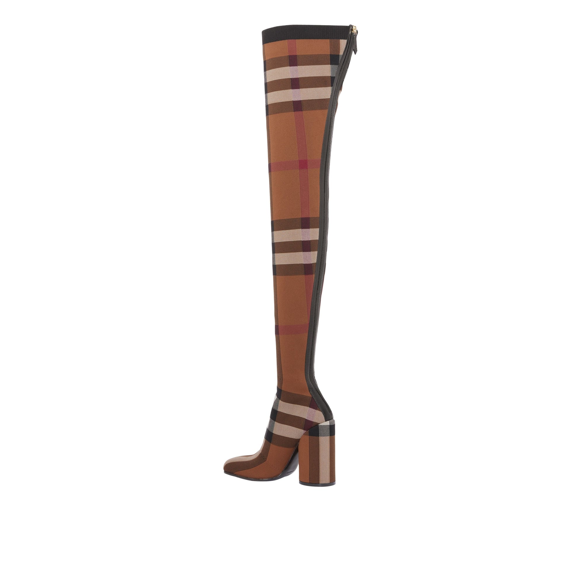 Cuissardes façon chaussettes à motif check - Birch Brown Check