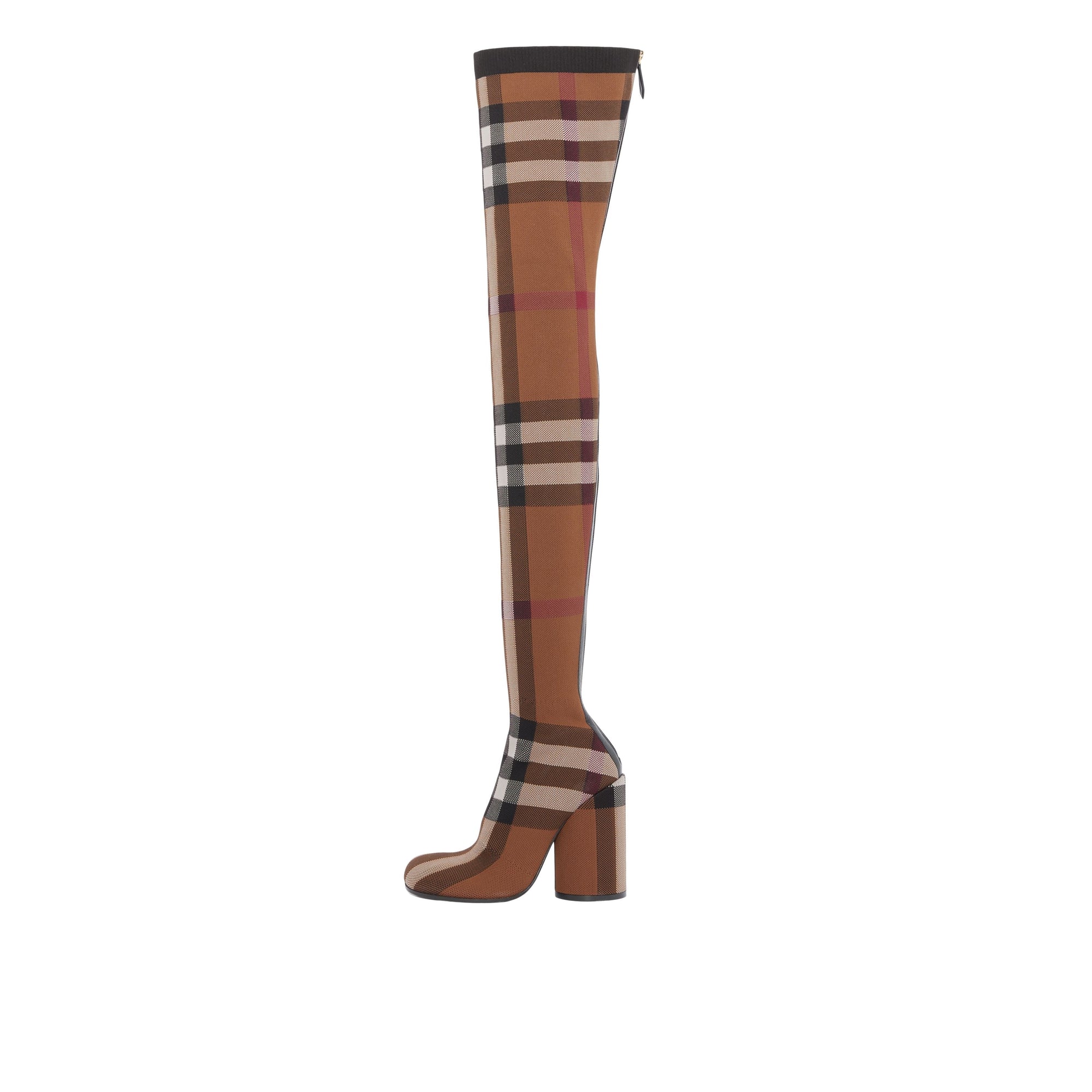 Cuissardes façon chaussettes à motif check - Birch Brown Check