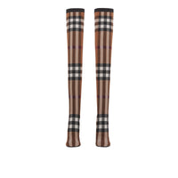Cuissardes façon chaussettes à motif check - Birch Brown Check
