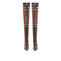 Cuissardes façon chaussettes à motif check - Birch Brown Check