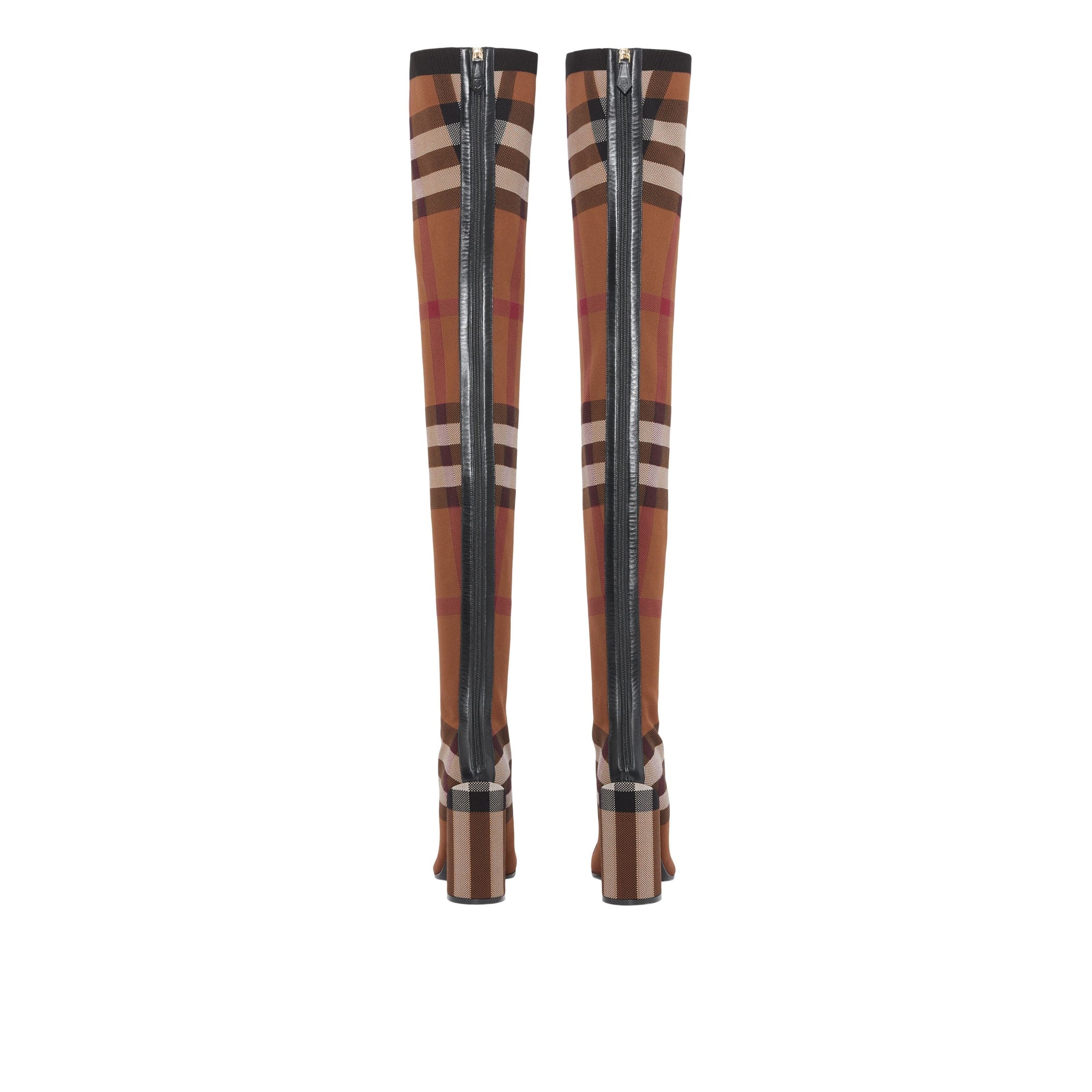 Cuissardes façon chaussettes à motif check - Birch Brown Check